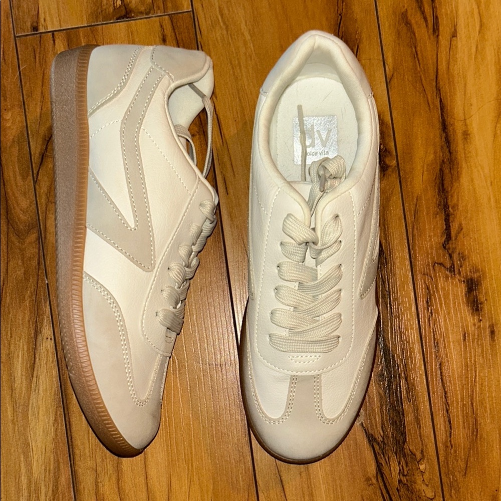 Dolce Vita Low-Top Sneakers with Suede Panels